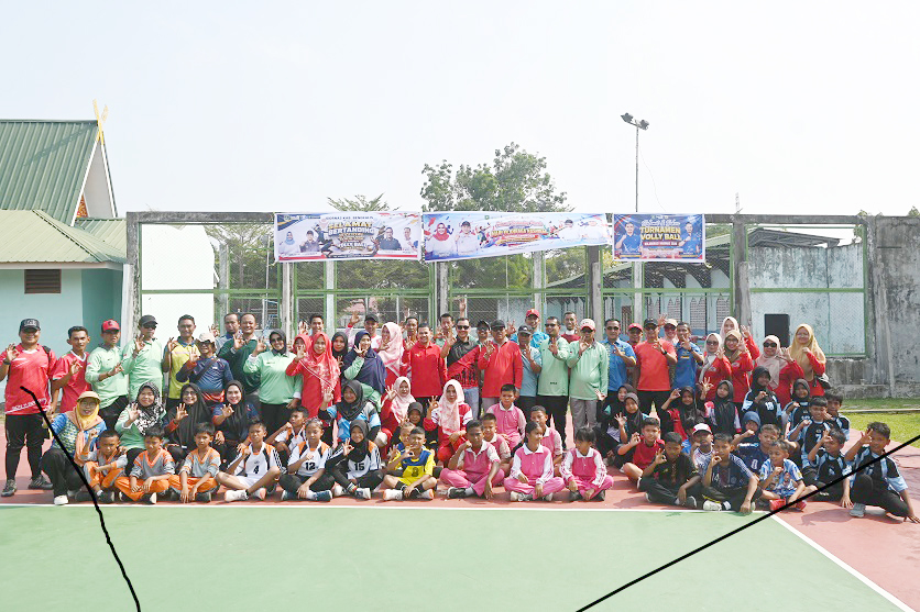 IGORNAS Kabupaten Bengkalis Gelar Turnamen Bola Voli Kolaborasi, Semarakkan Hari Olahraga Nasional