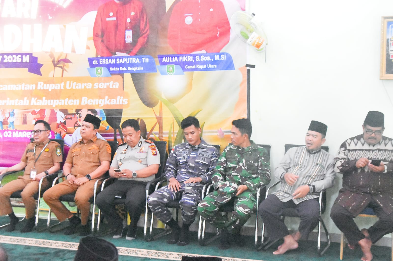 Edi Sakura Turut Mendampingi Bupati Bengkalis Safari Ramadhan Di Rupat Utara