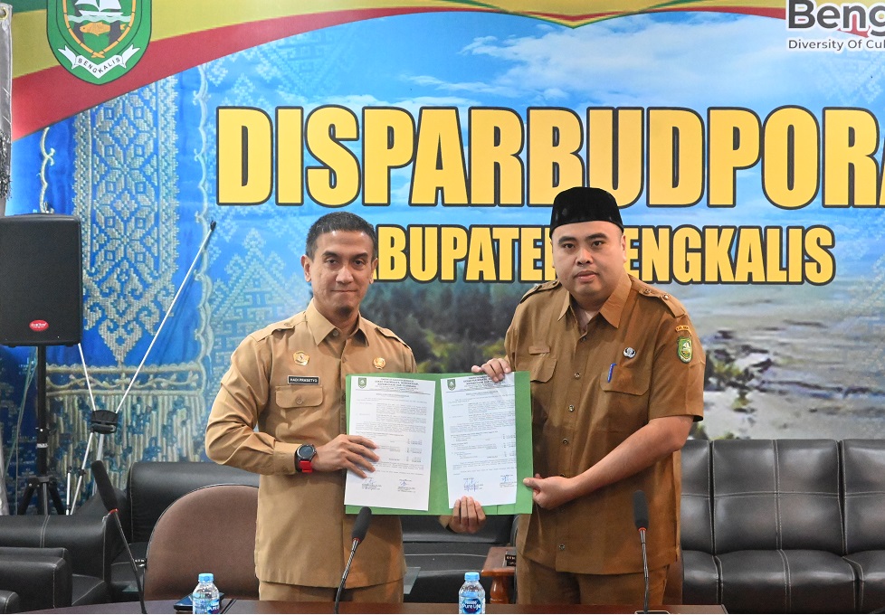 Serah Terima Jabatan, Hadi Prasetyo Resmi Pimpin Disparbudpora Kabupaten Bengkalis