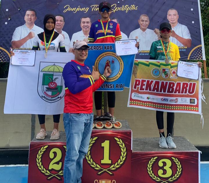 Atlet Sepatu Roda Bengkalis Raih Juara Umum II Di Ajang Kejurda Sepatu Roda Provinsi Riau