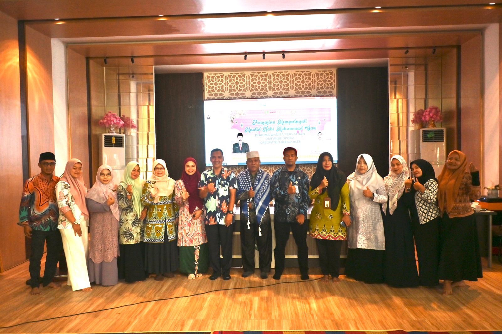 Dharma Wanita Persatuan Disparbudpora Kabupaten Bengkalis Gelar Peringatan Maulid Nabi Muhammad Saw.
