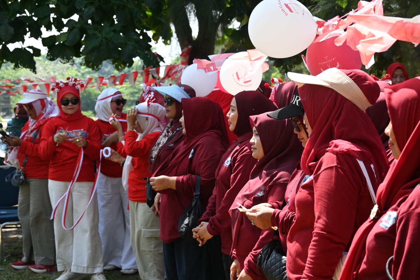 Sempena HUT RI Ke – 81, DWP Disparbudpora Bengkalis Gelar Permainan Hiburan Bersama Dinas Perhubungan