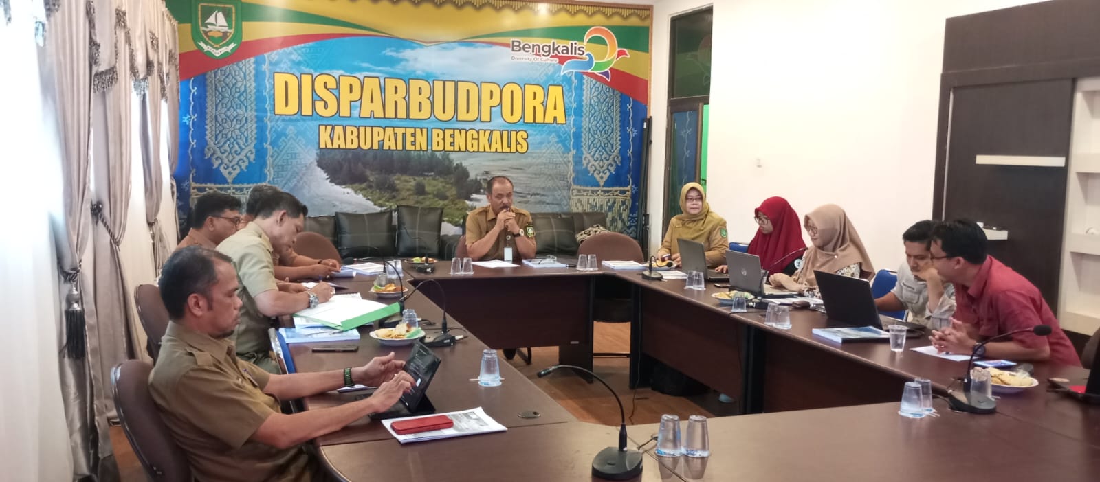 PNB Lakukan Presentasi Lanjutan Pembuatan Studi KSPN Pulau Rupat di Disparbudpora Bengkalis