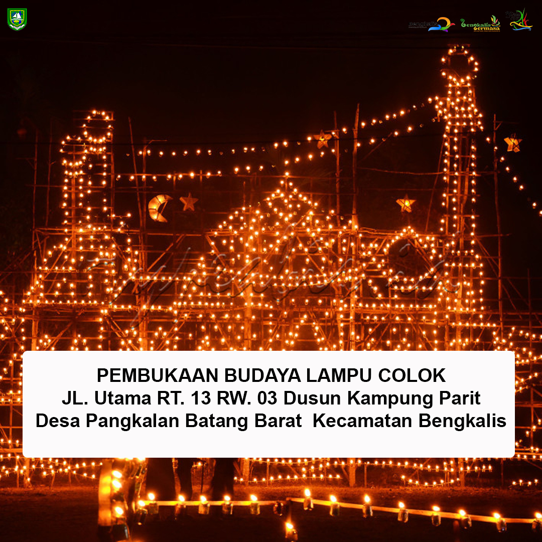 13 Peserta Siap Berlomba di Budaya Lampu Colok 2026, Pembukaan Dipusatkan di Pangkalan Batang Barat