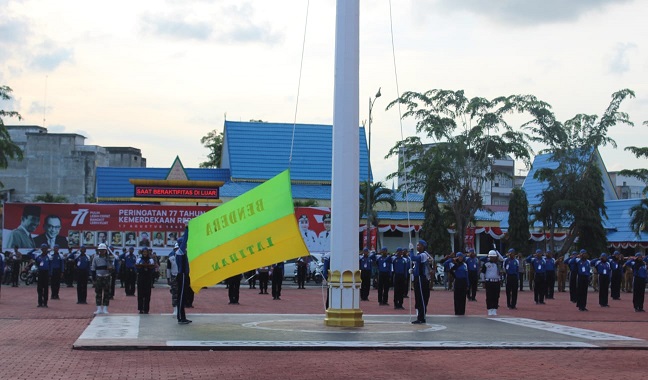 Kadisparbudpora Edi Sakura Saksikan Gladi Bersih Pengukuhan Paskibraka 2022